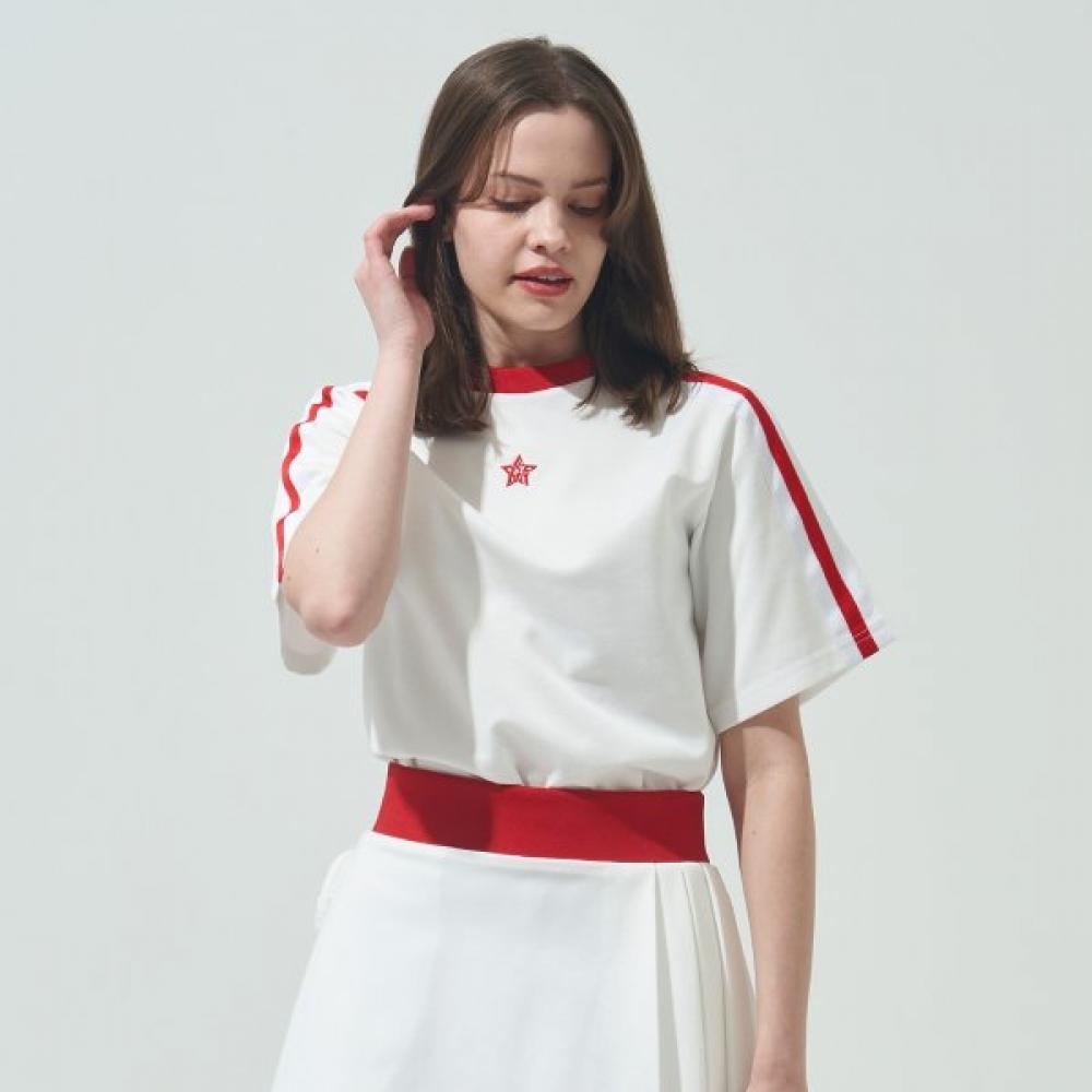 

Blu Dot Cropped Short Sleeve Tee Wh 090