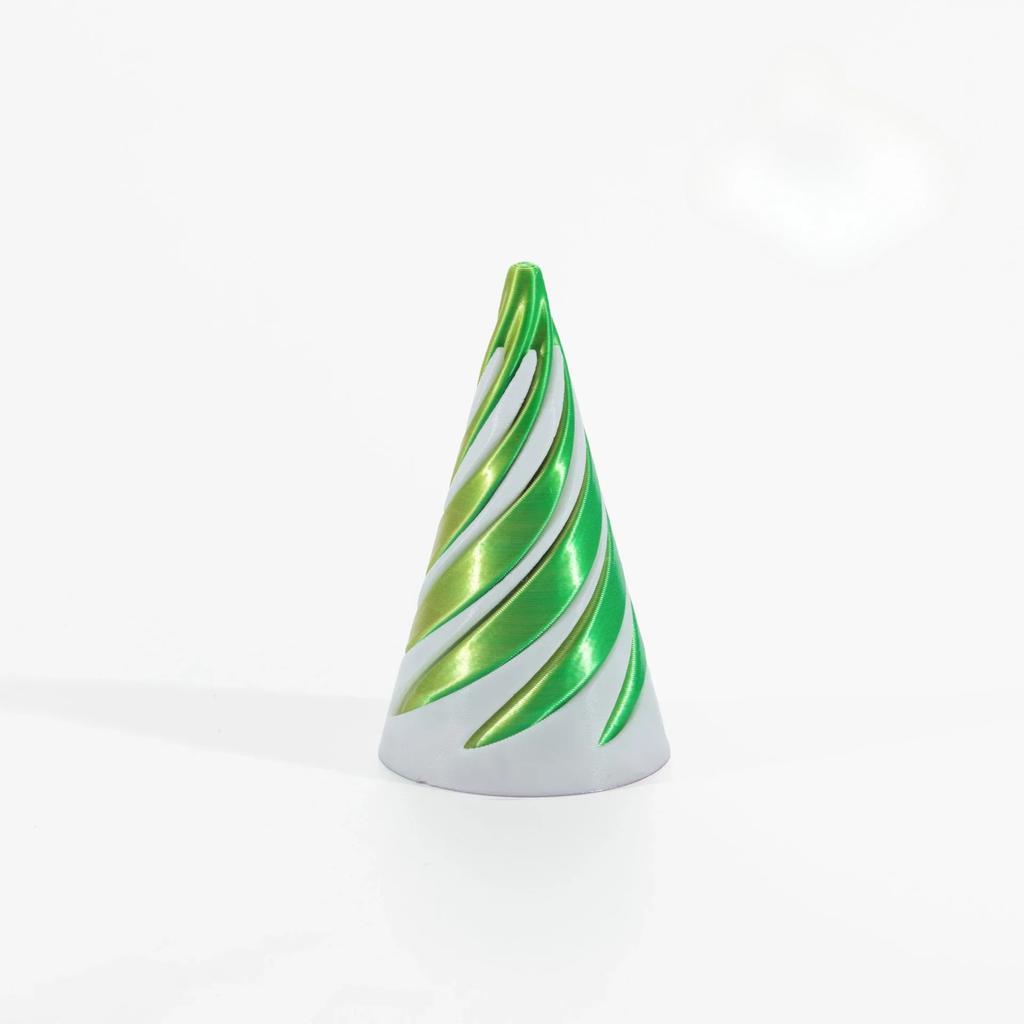 2025 3D Printed Spiral Cone Toy Impossible Pyramid Passthrough Sculpture Pass Through Pyramid Toy Mini Vortex Thread Illusion