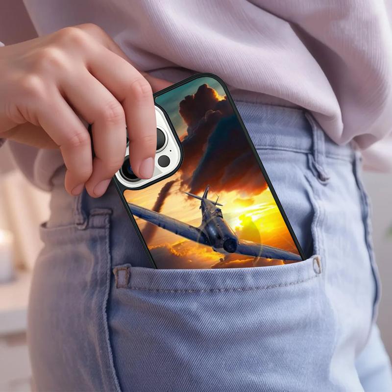 

Fighter Plane In The Sky Phone Case For iPhone 17 Air 15 16e 14 13 Pro Max Coque 12 11 Pro Max PLUS cover iPhone 14pro