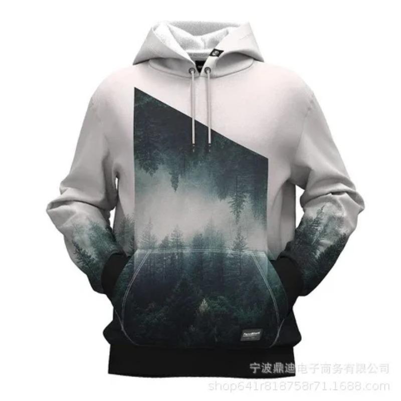 The Latest 3D Printed Men's and Women's Fashion Sports Pullover Casual Long Sleeves in Autumn and Winter in Europe and America