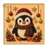 Artistic Faux Pearl Bead Mosaic Christmas Art Kit, 20x20cm Xmas Painting DIY Decorative Gemstone Wall Sparkling 3D Diamond Craft Kit for Adults,