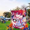 Popular Virtual Singer Kasane Teto Anime Large Size Shop Art Promotion Advertising Booth Flag Hanging Banners