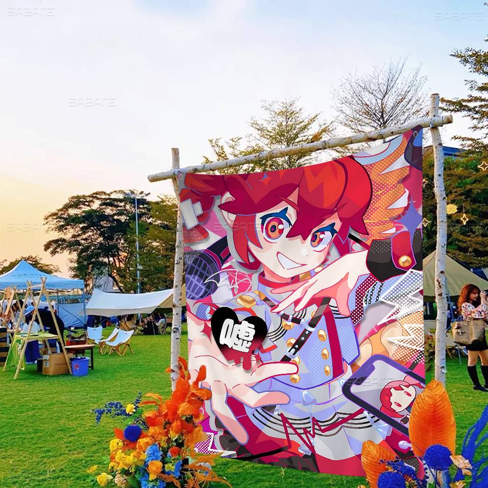 Popular Virtual Singer Kasane Teto Anime Large Size Shop Art Promotion Advertising Booth Flag Hanging Banners