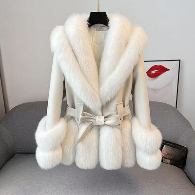 New Imitation Fox Fur Environmentally Friendly Fashion Coat Women's Thickened Medium and Long Young Fur Winter Fur Coat