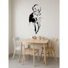 Bohemian Metal Wall Art Minimalist Couple Kiss Silhouette Gothic Love Decor Home Gift