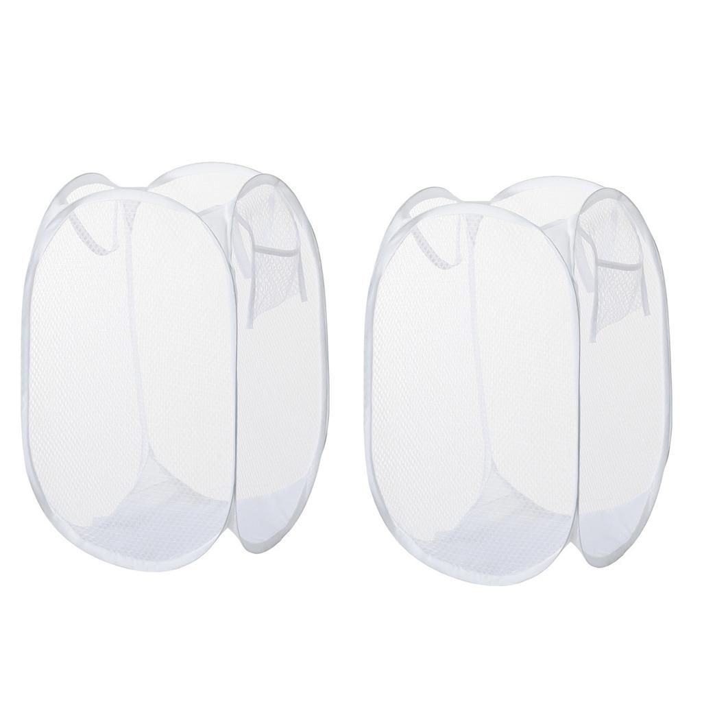 Foldable Mesh Laundry Basket, Solid Color, Breathable, Dirty Clothes Basket, Toy and Miscellaneous Items Storage Basket