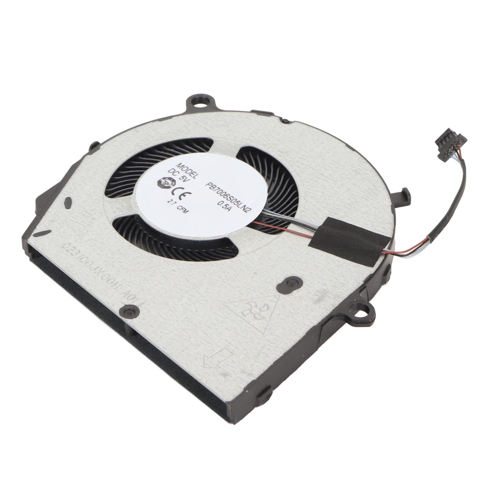 

CPU Cooling Fan 4Pin Power Light Small Easy Connection Laptop Cooling Fan for Inspiron 5400 5406 5505 5508 7405 5490