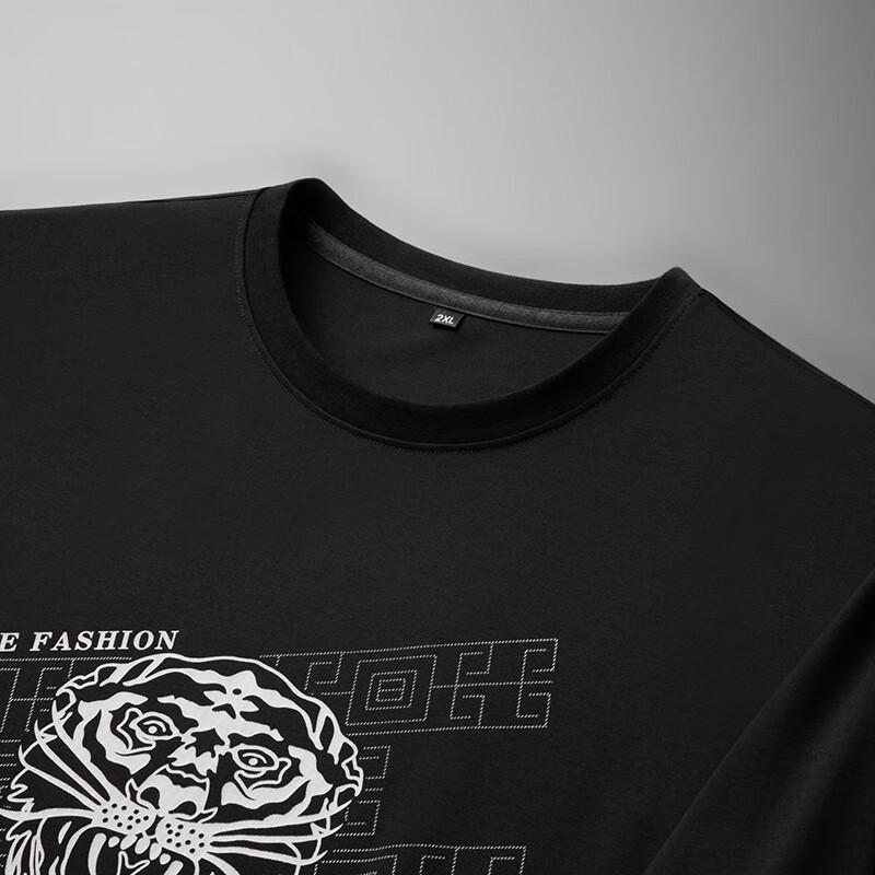 Dibenze Men's Plus Size Fashion Print Long-Sleeve Sweatshirt