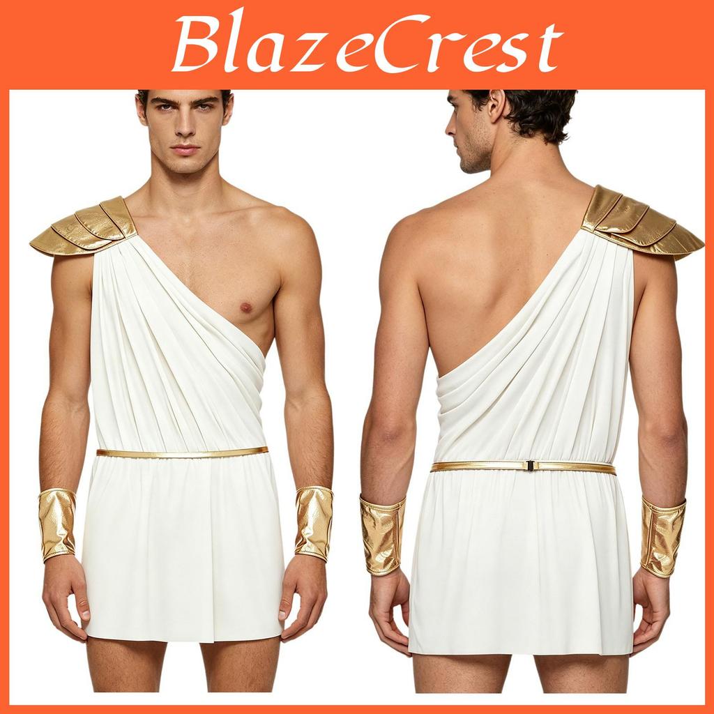 Griechisches Krieger Cosplay Kostüm Herren Aus Polyesterstoff Für Mottopartys