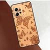 Wolf Bike Butterfly Wood Case For Xiaomi Redmi Note 14 13 9 10 11 12 15 Pro Plus Cover For Redmi 15 C 13C 12C 10C 14C