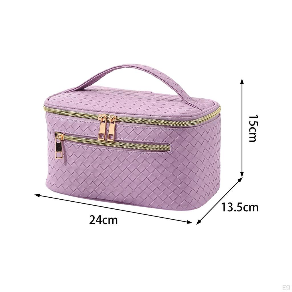 Cosmetic Bag Toiletry with Handle Portable Stylish Travel Cosmetics Storage Make Up