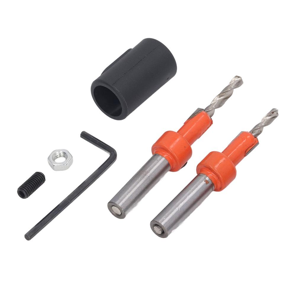 5pcs 8mm Shank Countersink Drill Bit Set High Carbon Steel Woodworking Drill Bit For Various Woods
