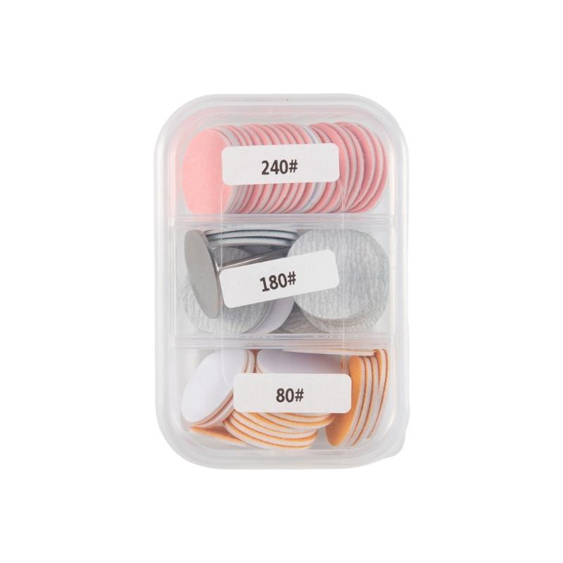 60PCS Colorful Foot Grinding Sheets with Metal Base Efficient Callus Removal Suitable for Skin Fast Replacement System