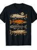 Unisex T-shirt Halloween Trout Fish Ghost Pumpkin Skeleton Mummy T-Shirt