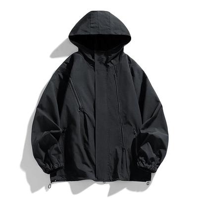 Męska luźna bluza z kapturem w stylu High Street - Modny styl outdoorowy i funkcjonalny