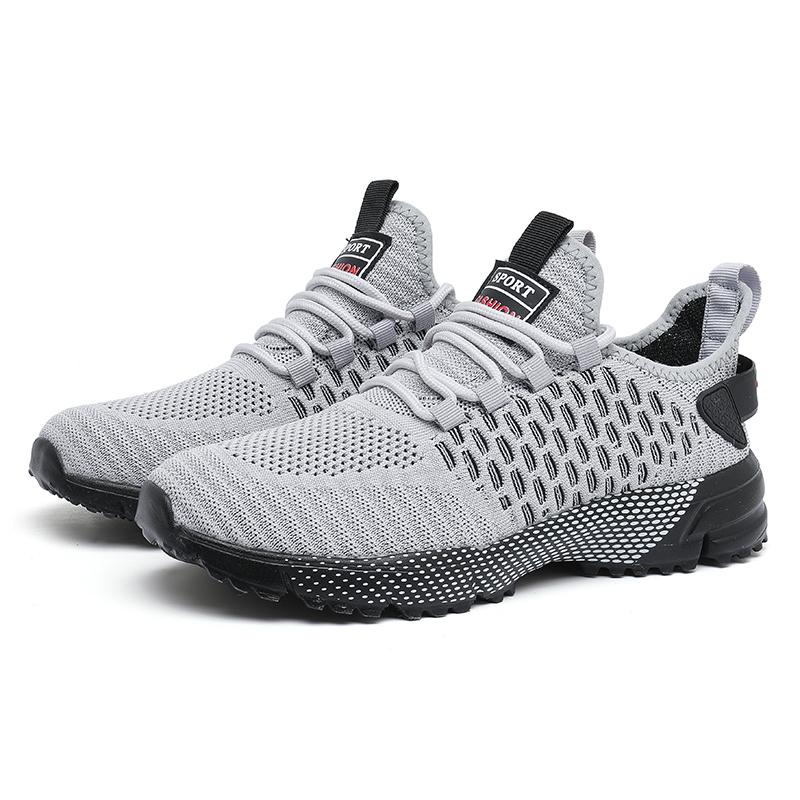 Men's Mesh Shoes Unique Grid Trend Design Breathable Comfortable Running Shoes Summer New Track  Field Basketball Sports Shoes