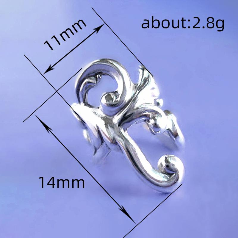 BELLA BOX Earbone Clip Men And Women Without Piercing Hip Hop Cool Cool Thai Silver Vintage Earclip Personality Earrings