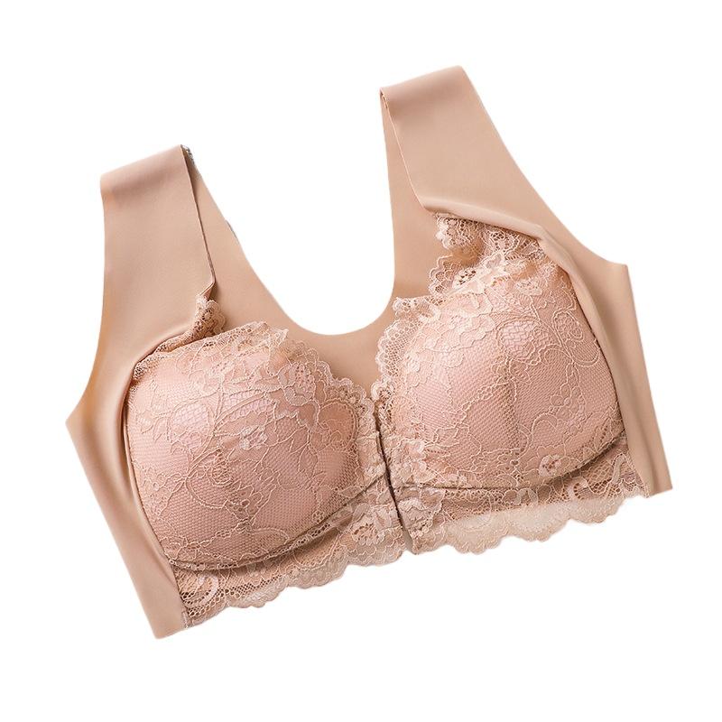 Γυναικείο Δαντελένιο Σουτιέν Μεγάλη Κούπα Μπροστινό Κούμπωμα Εσώρουχα Αθλητικά Τοπ Αμάνικα Χωρίς Ραφές M-2XL Ευρωπαϊκό Μέγεθος