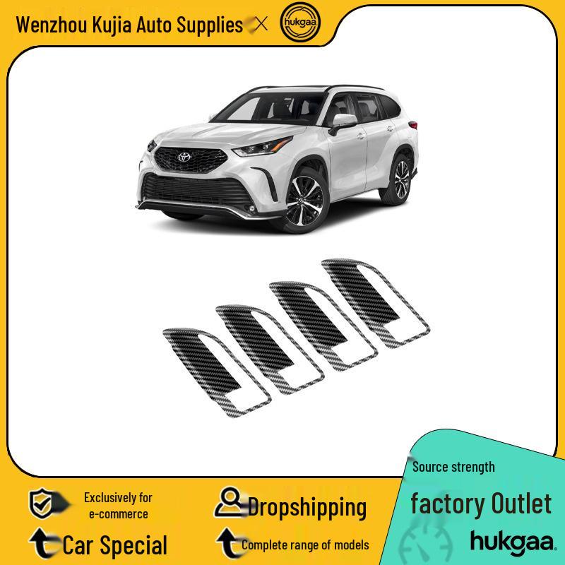 2022 Toyota Highlander Carbon Fiber Interior Gear Shift and Rear Air Vent Console Trim