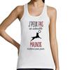 Tank Top - Malinois - Woman - Cotton - Round Neck - White