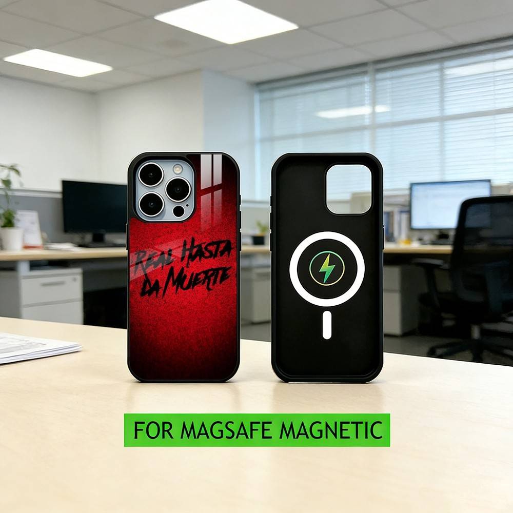 Real Hasta La M-Muerte Anuel Phone Case For iPhone17,16,15,14,13,12,11 Plus,Pro Magnetic For Magsafe Wireless Charging