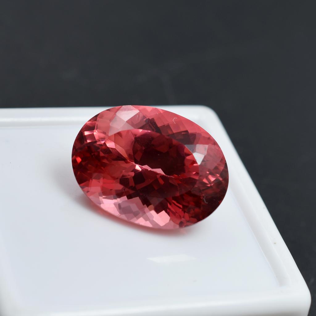 Natural Padparadscha Sapphire Oval 29.15 Ct Beautiful Certified Loose Gemstone