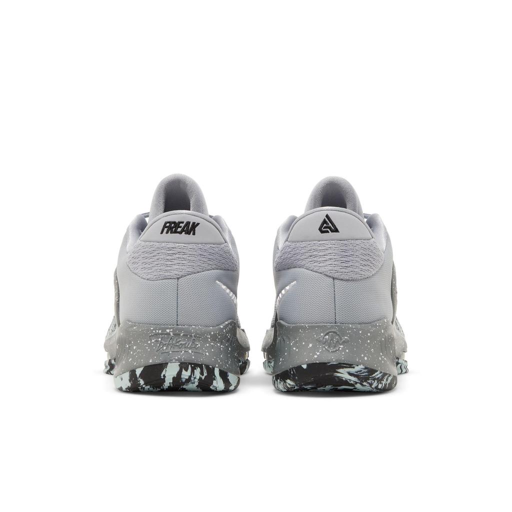Nike Zoom Freak 4 'Etched in Stone' (Unisex) Wolf Grey / White / Cool Grey / Black Basketball Shoes DJ6149 004