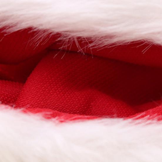 Yousheng Long Santa Hats for Adult Children Unisex Plush Christmas Hat with Fluffy White Fur Trim for Winter Christmas New Year Party