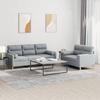 Vidaxl 2-Cz. Relaxation Set With Cushions, Light Grey, Fabric