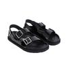 1774 Milano Men's Leather Stylish Buckle Beach Sandals Black 1027715