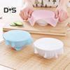 Cubierta de cuenco de silicona elástica antipolvo, película adhesiva, tapa de sellado para almacenamiento de alimentos, suministros para el hogar