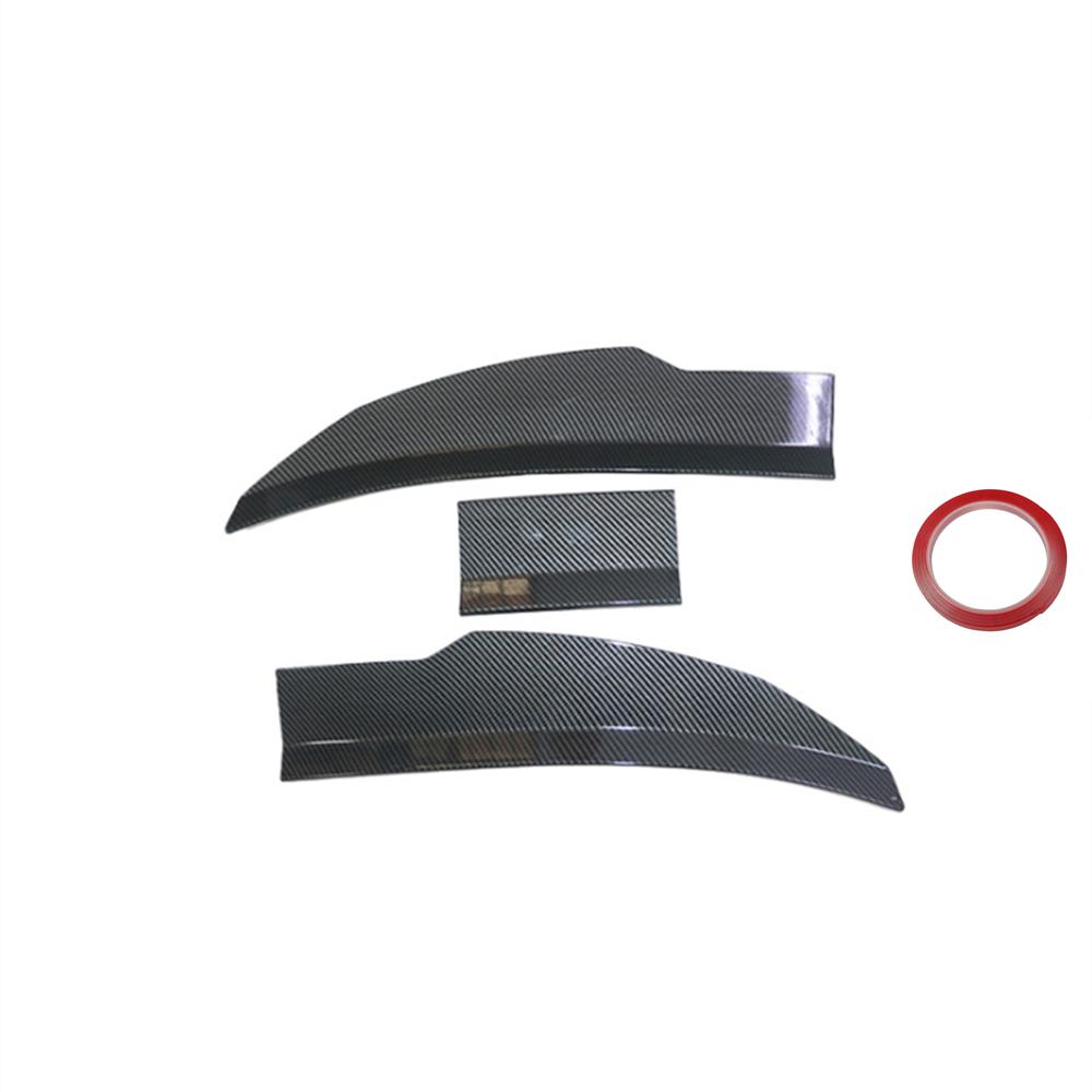 Car Rear Trunk Spoiler Lip Roof Tail Wing Carbon Fiber Adjustable For Car Sedan