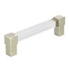 Acrylic Drawer Pulls Single Hole Crystal Cabinet Drawer Pulls for Kitchen Cabinets Dresser Cupboard