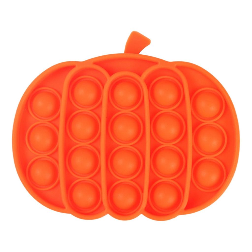 Silicone Sensory Fidget Toy Pumpkin Shape Desktop Stress Relief Pop It Bubble Popping Game Educational Tool for Concentration and Anxiety Reduction