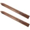 Garden Fence Poles Carbonized Wood Simple Design Outdoor Decor 11.8×1.6×1.6in 2Pcs