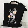 Borsa a Tote in Tela Girasole e Ape Versatile Borsa a Spalla da Sottobraccio per Lavoro Scuola Pendolarismo
