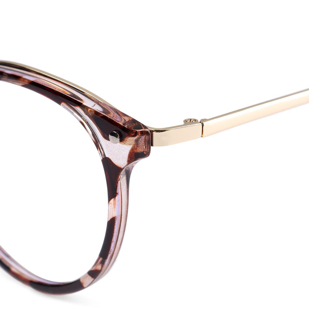 Women Round Frame Vision Care Eyeglasses Eyewear Anti-UV Blue Rays Glasses Computer Goggles