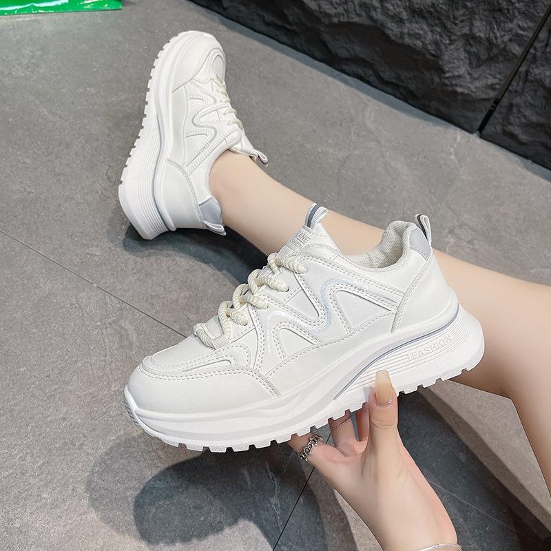 Sneakers women's new autumn lightweight running soft-soled casual student dad shoes