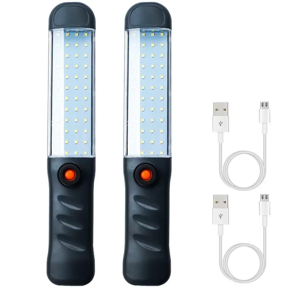 Rechargeable LED Handheld Flashlights With Magnetic Powerful Camping Lantern Outdoor Emergency Light For Car Repair Household