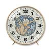 Antique Style French Floral Mantel Clock - Silent Retro Design for Living and Dining Room