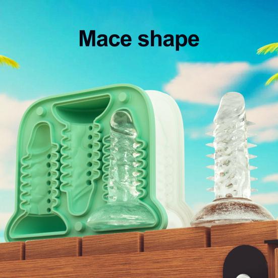 Silicone Ice Cube Mold Whimsical Ice Tray with Lid BPA-Free Funny Shaped Ice Ball Maker for Cocktails Beer Coffee