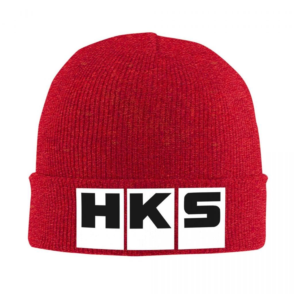 HKS Logo Auto JDM Warme Strickmütze Mode Mützenhut Herbst Winter Outdoor Beanie Hüte für Männer Frauen Erwachsene