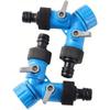 3/4'' Invändig gänga Shuntventil Y-formad Snabbkoppling Trädgårdsbevattningssystem Vattendelare Biltvätt Vattenregulator