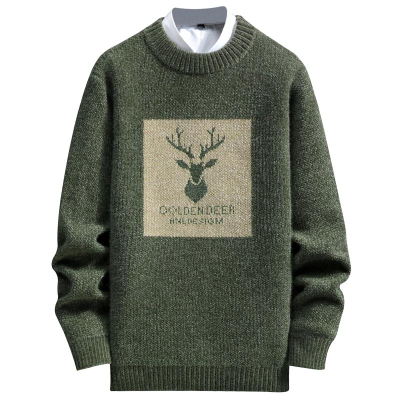 Vintage Sweaters Oversized Mens Knitted 
