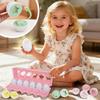 Matching Eggs Montessori Educational Toy Shape Matching Toy Educational Toy Matching Eggs for Toddlers Shape Sorting Egg Puzzle 12-Piece Set Colorful