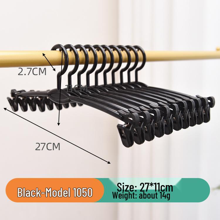 Seamless Plastic Hanger for Men's & Women's Pants, Underwear, Bras, and Panties - Drying Rack with Clips
