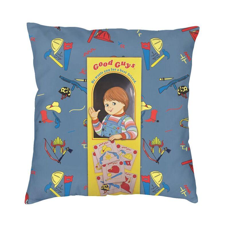 Good Guys Childs Play Chucky Cushion Covers xcm Velvet Killer Doll Overalls Pillow Case Sofa Square Pillowcase Decoration