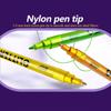 24-color 1.0mm Pen Tip Glitter Marker, Bright Colors with Blendable Watercolor Pen, Essential for Book Sketching and Drawing