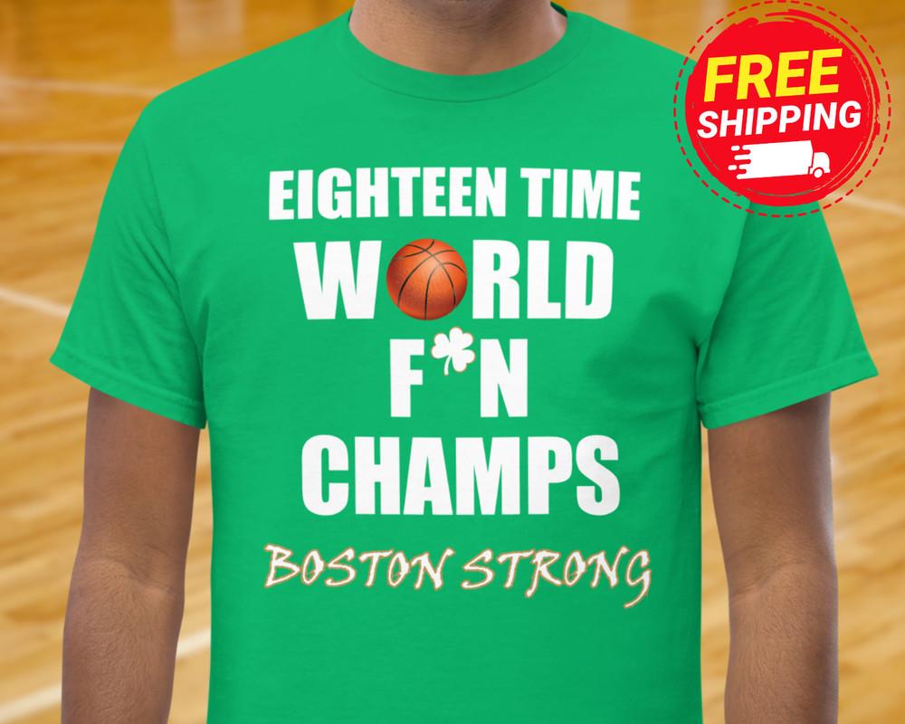 

NEW Boston World Champions Shirt For Celtics Fan 2024 World Champions Basketball Unisex T-Shirt L