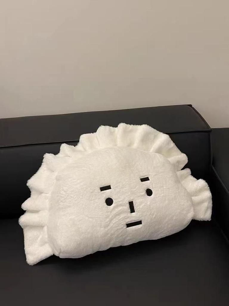 Urocza poduszka do przytulania w kształcie pierożka: Super miękka poduszka na sofę, do biura lub salonu - Idealna do drzemki i podparcia pleców